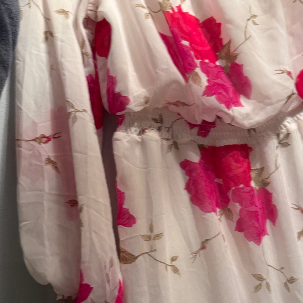Betsey Johnson Pink Floral Maxi Dress - Picture 3 of 8